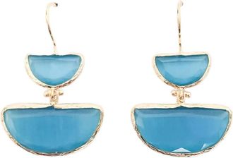 Virtue Womens Regina Earrings In Turquoise