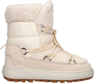Bogner Womens Chamonix Snow Boots With Spikes In Beige