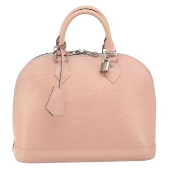 Louis Vuitton Alma Handbag Epi Leather Pink Leather Handbag (Pre-Owned)