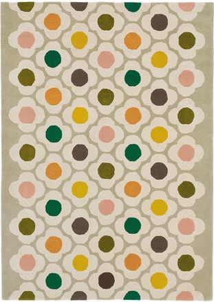 Orla Kiely Designer Teppich Spot Flower Multi - handgetuftet, aus 100% reiner Schurwolle