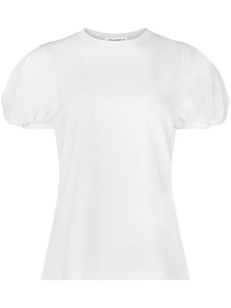 Nina Ricci T-shirt met pofmouwen - Wit