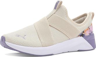 Puma Softride Harli Slip-on Floral Cross Training Shoes Womens Cross Training Shoes Alpine Snow/Lilac Luster/Melon Glow/White : 10.5 B - Medium
