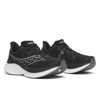 Saucony Womens Endorphin Trainer Sneakers In Black/white