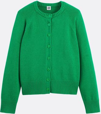 La Redoute Collections Kort vest, ronde hals, wol- en katoenmix, knoopsluiting