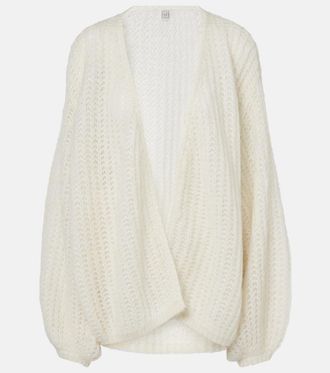 Toteme Open-front mohair-blend cardigan