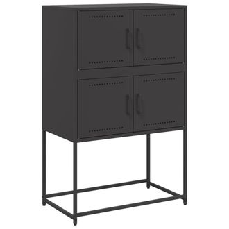 Berkfield Home Sideboard Black 68.5x38.5x107 cm Steel