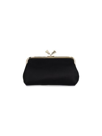 Anya Hindmarch Black Bespoke Maud Tassel Viscose Clutch