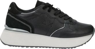 Sun 68 Big Ally Leather - Dames - Sneakers - Zwart - 39 EU - Leer - Schoenen