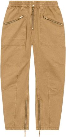 Isabel Marant Tils Pants - Heren - Straight fit broeken - Bruin - M - Katoen - Broeken
