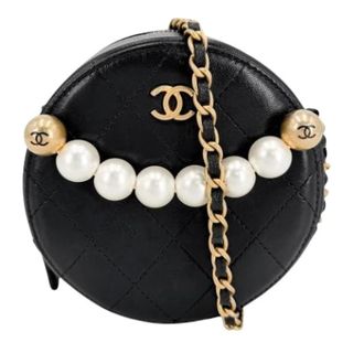 Chanel Pre-owned Vintage Schoudertas - Dames - Pre-owned - Zwart - Maat: ONE Size Leer