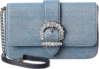 Jimmy Choo London Cheri Denim Wallet On Chain