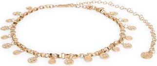 Steve Madden Coin Medallion Charm Chain Belt in Gold at Nordstrom Rack, Size Large/x-Large