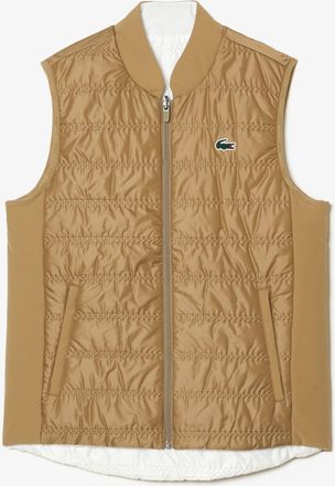 Lacoste Womens Golf Gilet in Beige - Size 6 UK