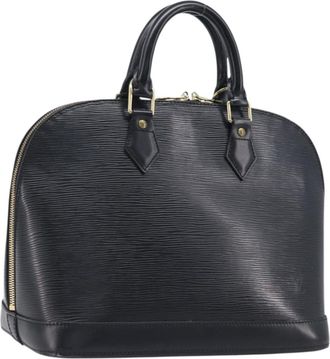 Louis Vuitton Vintage Alma Epi Leather Black Leather Handbag (Pre-Owned)