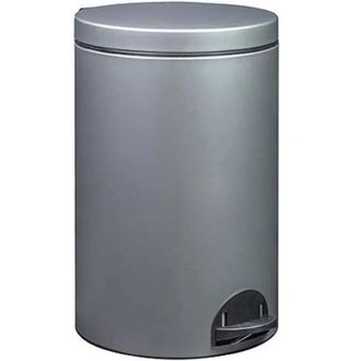 Rossignol Cestino a Pedale 20 Litri Grigio Metallo