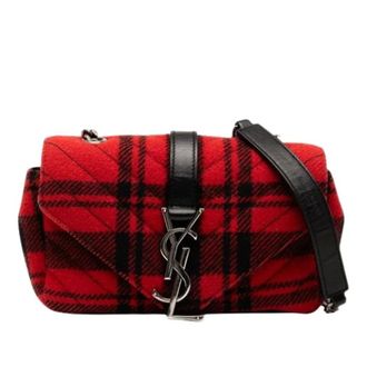 Saint Laurent Pre-owned Cross Body Bags, female, Red, Size: ONE SIZE Pre-owned Crossbody Bag
