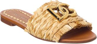 Dolce & Gabbana Dauphine Raffia Sandal
