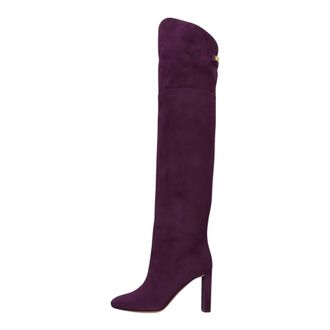 Maisons Skorpios Marylin Over-knee Laarzen - Dames - Over de knie laarzen - Paars - 36 EU - Leer - Schoenen