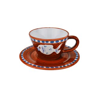 Arcucci poiseidone orange cup cappuccino c/p