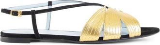 Valentino Garavani Foliefoliage Slingback Pump - Dames - Sandalen - Veelkleurig - 40 EU - Leer - Schoenen