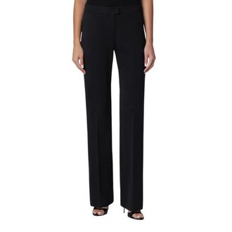 Andamane Broeken, Dames, Zwart, S, Leer, Gladys Straight Pants