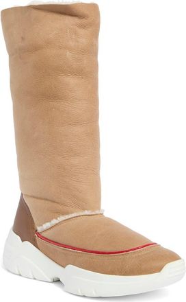 Longchamp Fleece Lined Tall Boot in Natural at Nordstrom Rack, Size 10Us / 41Eu