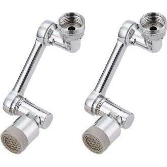 OEM Juego De 2 Extensiones De Grifo Giratorias De 1080 Grados, Protector Antisalpicaduras Giratorio Universal De 1080 Grados Para Cocina Y Ba&ntilde;o, Extensi&oacute;n
