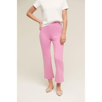 Isaac Mizrahi New York Kick Flare Cropped Ponte Pants
