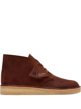 Clarks Desert Coal British Tan desert boots - men - Rubber/Fabric/Calf Suede - 10.5 - Red