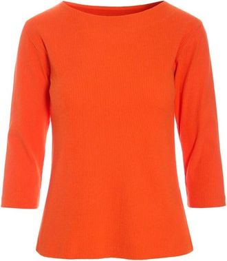 Bitte Kai Rand Ribbed Blouse - Dames - Longsleeves - Oranje - XS - Katoen - Tops