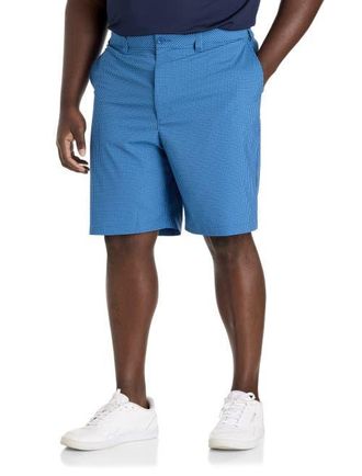 Reebok Big & Tall Performance Plaid Golf Shorts in Twilight Blue at Nordstrom, Size 44S