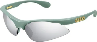 Gucci GG1774S005 Mirrored Lens Sunglasses - White