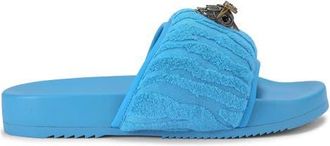 Kurt Geiger Puff Eagle Head Slide Sandal in Medium Blue at Nordstrom, Size 11