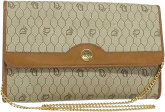 Dior Pre-owned Clutches, female, Beige, Size: ONE SIZE Pre-owned Vintage Shoulder Bag