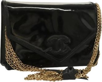 Chanel Pre-owned Clutches, female, Black, Size: ONE SIZE Pre-owned Leather Shoulder Bag