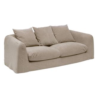 Atmosphera Atmosphera - Divano 3 Posti Emile Beige Cr&eacute;ateur DInt&eacute;rieur