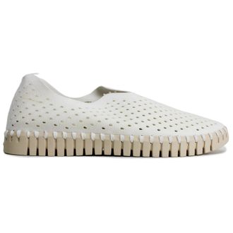 Ilse Jacobsen Tulip 3275 Textile Womens Slip On Shoes - White - Size:UK 7