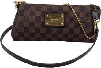 Louis Vuitton Pre-owned Eva Pochette - Dames - Vintage Schoudertas - Bruin - ONE Size - Leer - Vintage