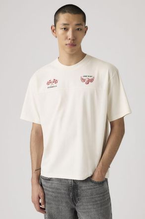 Levi's Camiseta Lockwood Practice - Hombre - L - Blanco / Hot Delivey Egret