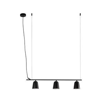 Netlighting Studio 3 Light Bar Pendant Ceiling Light Matt Black