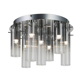 Lucande L&aacute;mpara De Techo Led korvitha En Gris Vidrio - Lucande