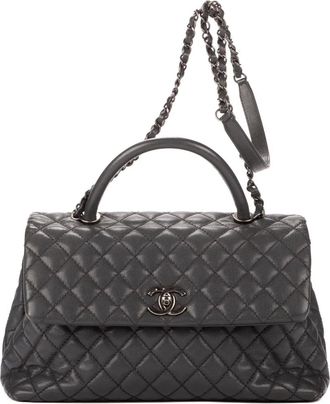 Chanel Borsa a spalla Timeless trapuntata - Grigio