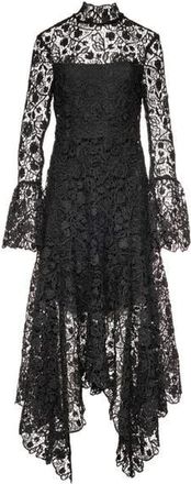 VASILIKI Leila High Neck Lace Dress in Black at Nordstrom, Size X-Small