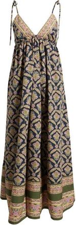 Free People Sorrento Stroll Print Maxi Dress in Blueberry Combo at Nordstrom, Size X-Large