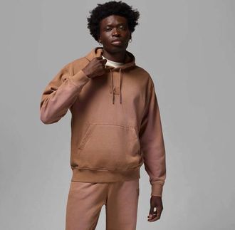 Nike Jordan Mens Flight Wash Fleece Pullover - Archaeo Brown Size XXL