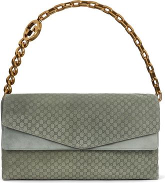 Gucci Green Logo Large Shoulder Bag