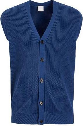 8 by YOOX ORGANIC COTTON-CACHEMERE BLEND KNITWEAR S/LESS CARDIGAN
