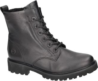 Remonte D8653-00 Veterboot - Dames - Veterlaarzen - Zwart - 38 EU - Leer - Schoenen