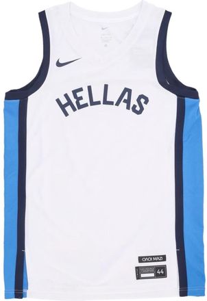 Nike Griekenland Basketbal Tanktop Wit/Blauw - Heren - Fitness - Veelkleurig - M - Polyester - Fitness