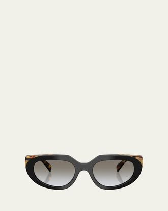 Prada PR D02SF 54MM Oval Sunglasses
